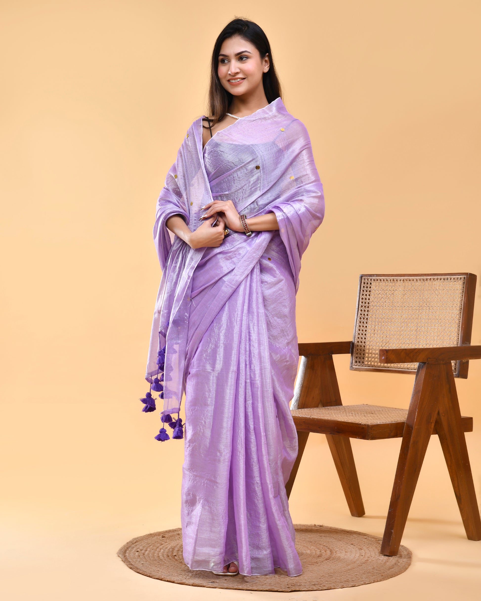 Ibadat - The Devotion of Love - Tissue Silk Hand Woven Saree with Sequin work