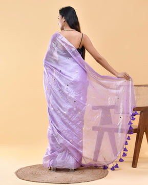 Ibadat - The Devotion of Love - Tissue Silk Hand Woven Saree with Sequin work