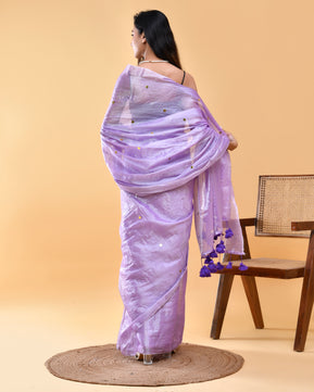 Ibadat - The Devotion of Love - Tissue Silk Hand Woven Saree with Sequin work