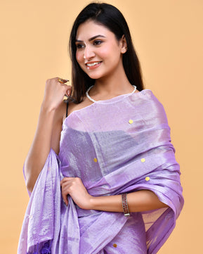 Ibadat - The Devotion of Love - Tissue Silk Hand Woven Saree with Sequin work