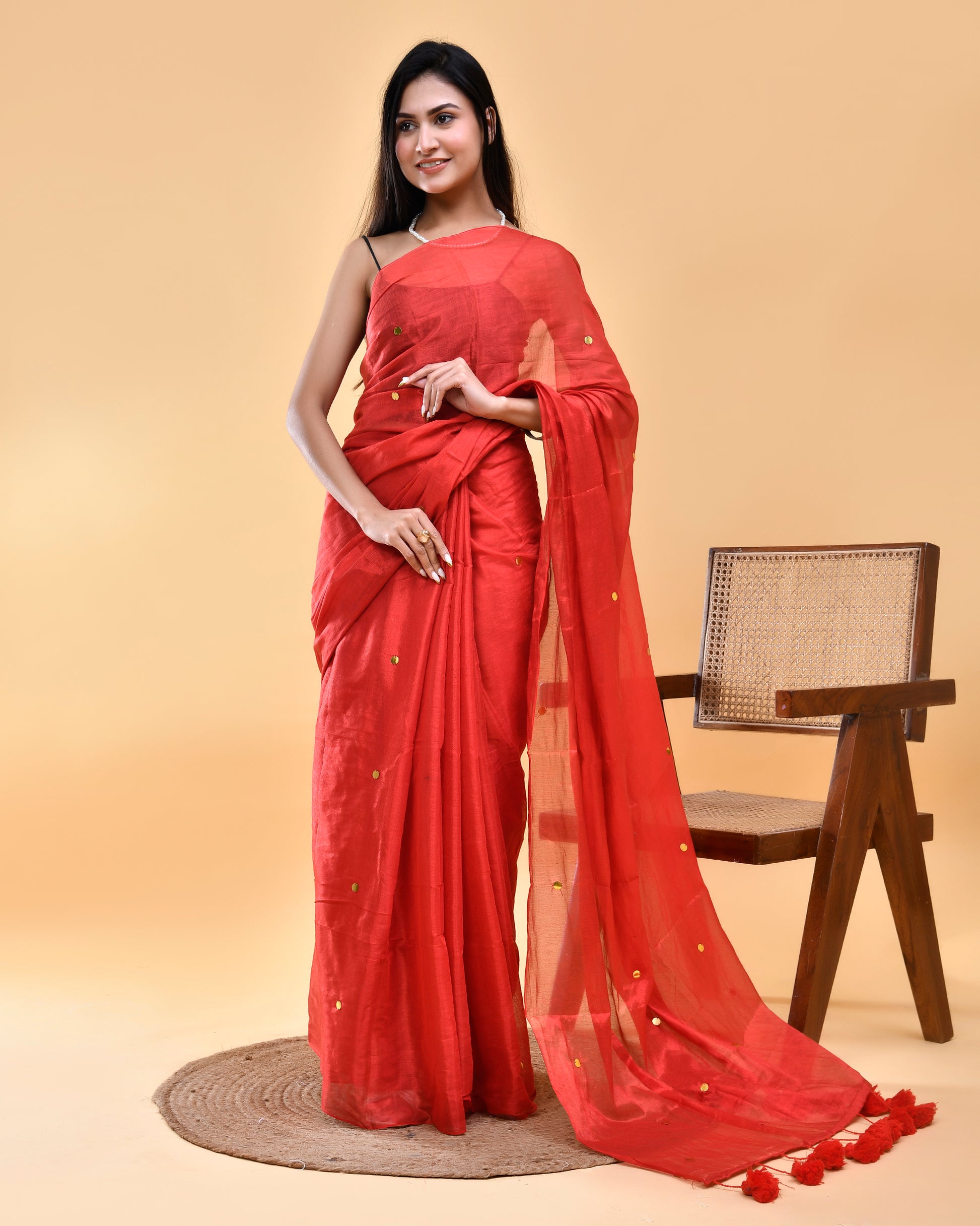 Mohabbat - The Depth of Love - Tissue Silk Hand Woven Saree with Sequin work