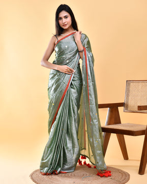 Junoon - Obsessive Passion - Tissue Silk Hand Woven Saree with Sequin work