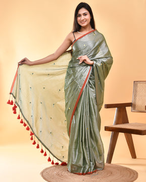 Junoon - Obsessive Passion - Tissue Silk Hand Woven Saree with Sequin work