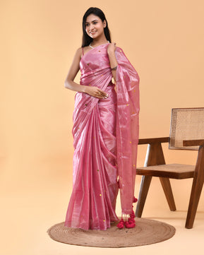 Dilkashi - The Spark of Attraction - Tissue Silk Hand Woven Saree with Sequin work