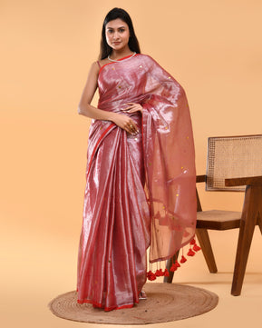 Ruhaani - The Spiritual Connection - Tissue Silk Hand Woven Saree with Sequin work